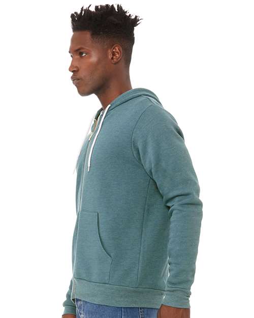 Unisex Sponge Fleece Full-Zip Hoodie Sweatshirt