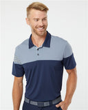 Heathered 3-Stripes Colorblocked Polo - A213