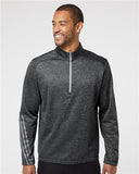 Brushed Terry Heathered Quarter-Zip Pullover - A284R