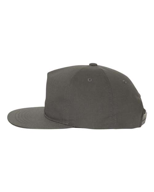 Lightly-Structured Five-Panel Snapback Cap - 6502