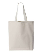 11L Canvas Tote with Contrast-Color Handles - Q4400