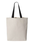11L Canvas Tote with Contrast-Color Handles - Q4400