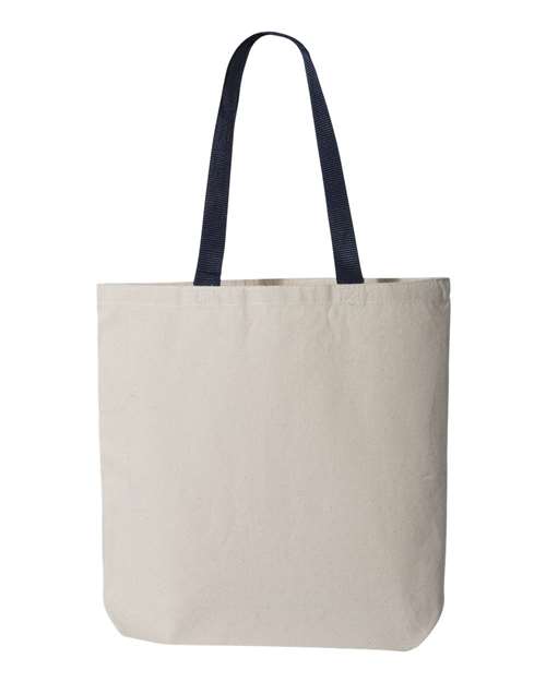 11L Canvas Tote with Contrast-Color Handles - Q4400
