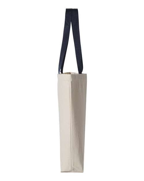 11L Canvas Tote with Contrast-Color Handles - Q4400