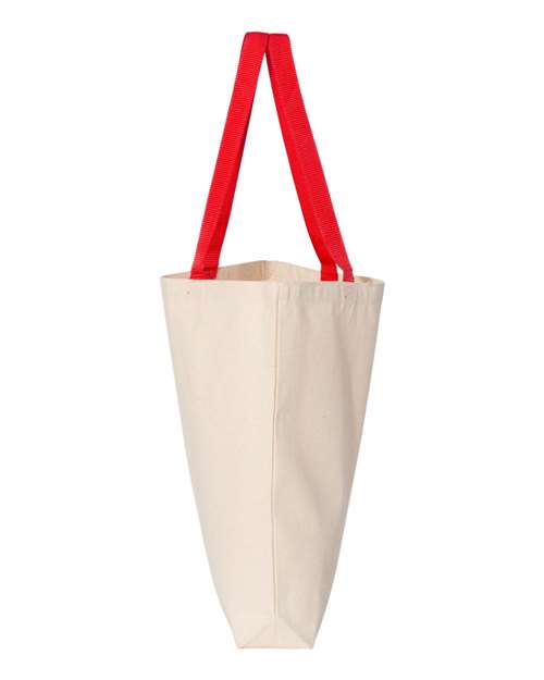 11L Canvas Tote with Contrast-Color Handles - Q4400