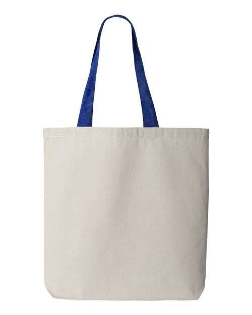 11L Canvas Tote with Contrast-Color Handles - Q4400