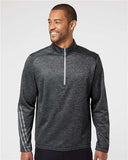 Brushed Terry Heathered Quarter-Zip Pullover - A284R