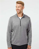 Brushed Terry Heathered Quarter-Zip Pullover - A284R