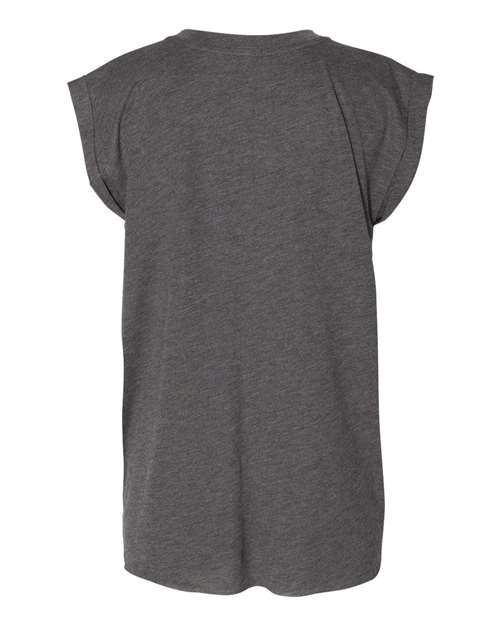 Women’s Flowy Rolled Cuffs Muscle Tee