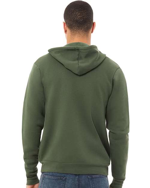 Unisex Sponge Fleece Full-Zip Hoodie Sweatshirt
