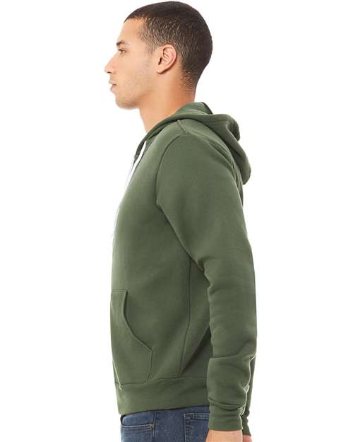Unisex Sponge Fleece Full-Zip Hoodie Sweatshirt