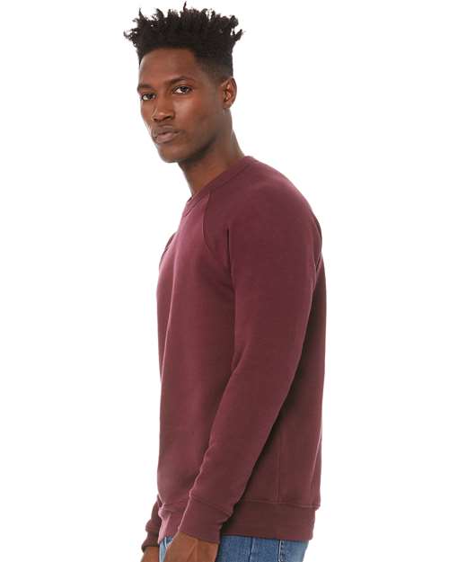 Unisex Sponge Fleece Raglan Crewneck Sweatshirt