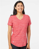 Women's Mèlange Tech V-Neck T-Shirt - A373