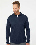 Lightweight Mélange Quarter-Zip Pullover - A475