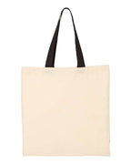 Economical Tote with Contrast-Color Handles - QTB6000