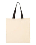 Economical Tote with Contrast-Color Handles - QTB6000
