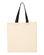 Economical Tote with Contrast-Color Handles - QTB6000