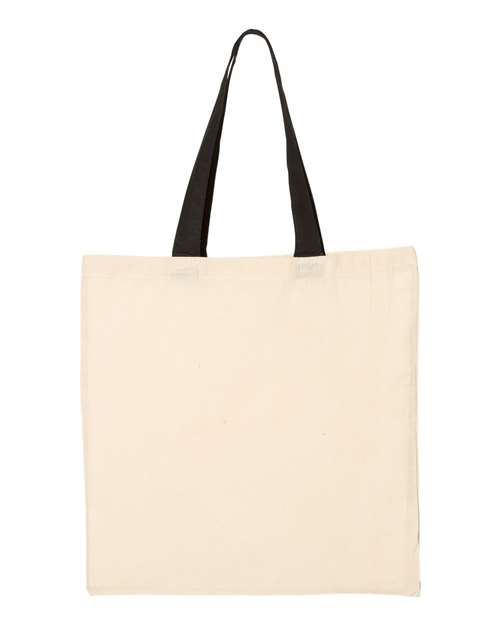 Economical Tote with Contrast-Color Handles - QTB6000