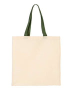 Economical Tote with Contrast-Color Handles - QTB6000