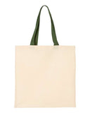 Economical Tote with Contrast-Color Handles - QTB6000