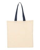 Economical Tote with Contrast-Color Handles - QTB6000