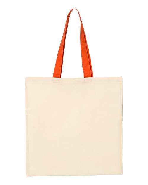 Economical Tote with Contrast-Color Handles - QTB6000