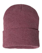 12" Solid Cuffed Beanie - SP12