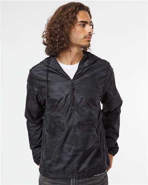 Unisex Lightweight Quarter-Zip Windbreaker Pullover Jacket - EXP54LWP