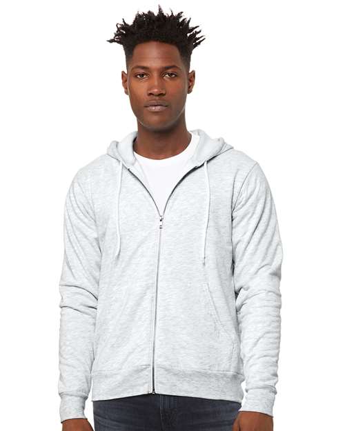 Unisex Sponge Fleece Full-Zip Hoodie Sweatshirt