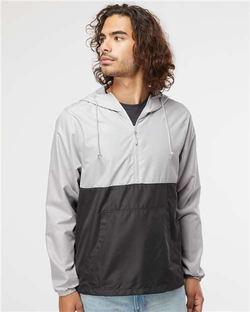Unisex Lightweight Quarter-Zip Windbreaker Pullover Jacket - EXP54LWP