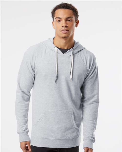 Unisex Icon Lightweight Loopback Terry Hooded Sweatshirt - SS1000
