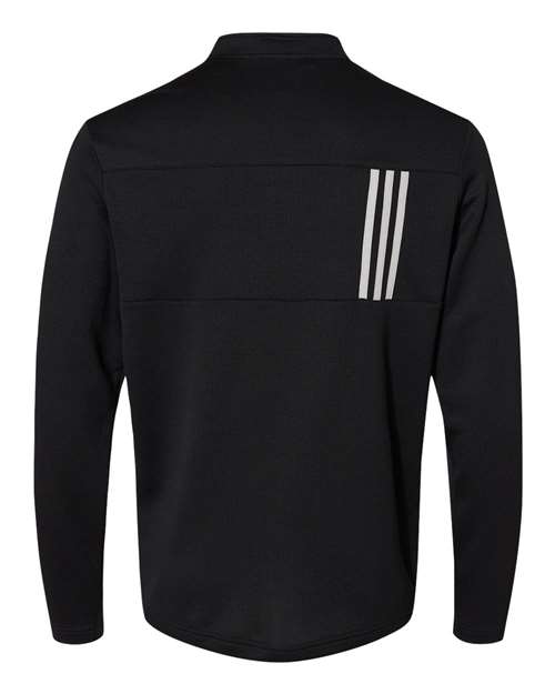 Men's 3-Stripes Double-Knit Quarter-Zip Pullover - A482