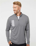 3-Stripes Double Knit Quarter-Zip Pullover - A482