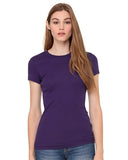 Women's Sheer Mini Rib Tee - 8701