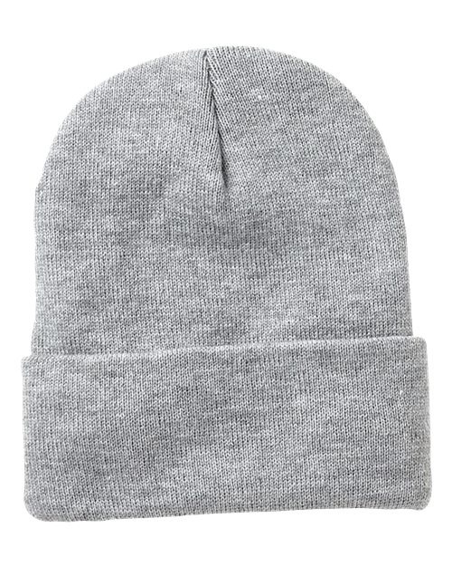 12" Jersey Lined Cuffed Beanie - SP12JL