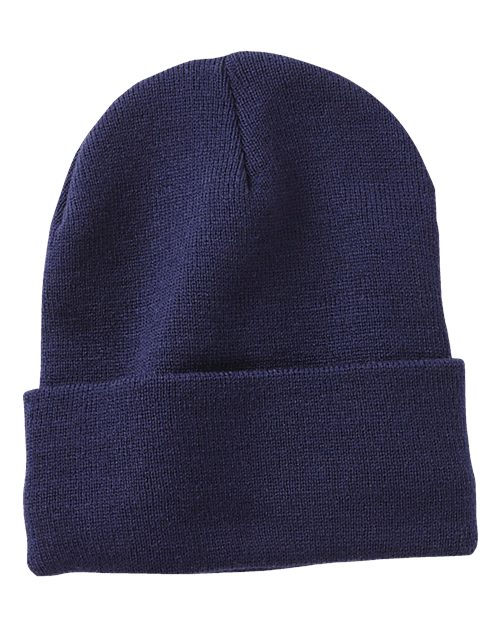 12" Jersey Lined Cuffed Beanie - SP12JL