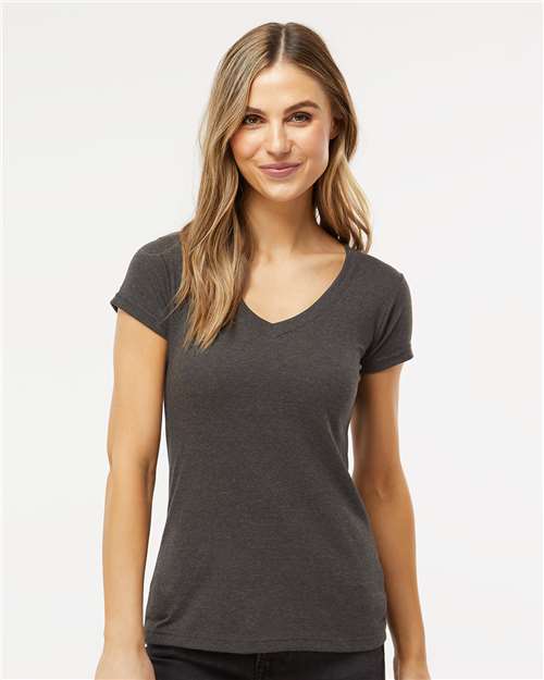 Women's Deluxe Blend V-Neck T-Shirt - 3542