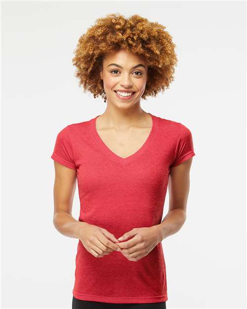 Women's Deluxe Blend V-Neck T-Shirt - 3542