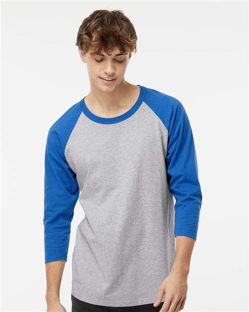 Raglan Three-Quarter Sleeve Baseball T-Shirt - 5540