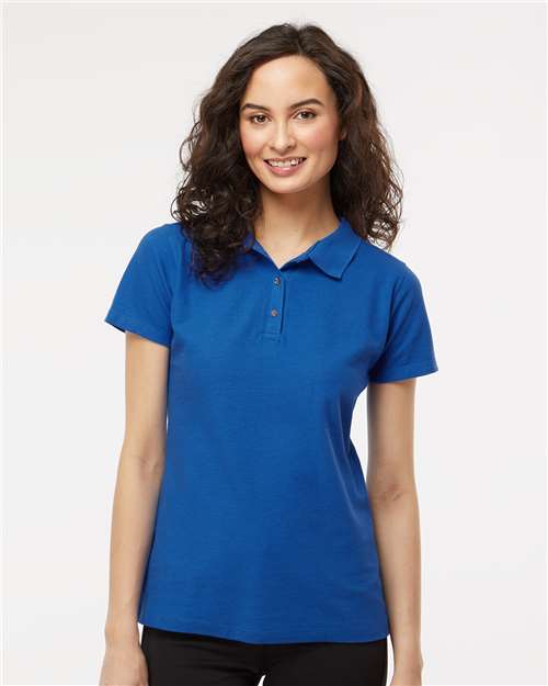 Women's Ringspun Pique Polo - 7600