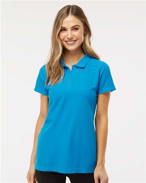 Women's Ringspun Pique Polo - 7600