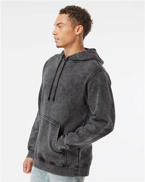 Unisex Midweight Mineral Wash Hooded Sweatshirt - PRM4500MW