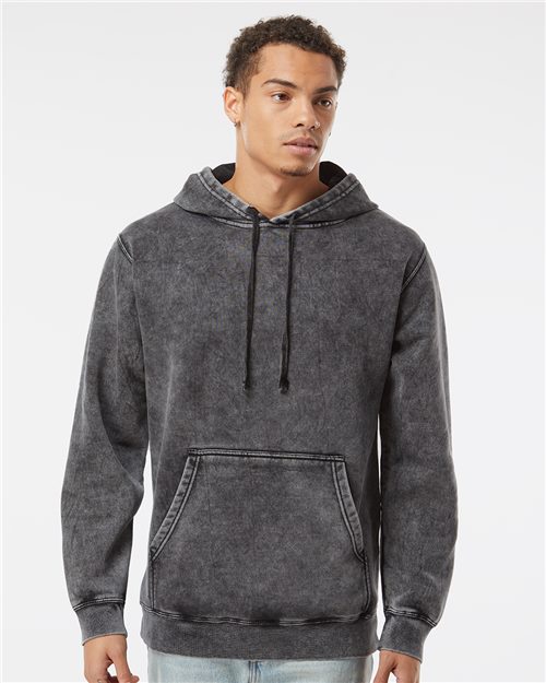 Unisex Midweight Mineral Wash Hooded Sweatshirt - PRM4500MW