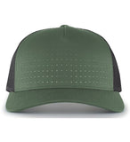 Perforated 5-Panel Trucker Snapback Cap - 105P