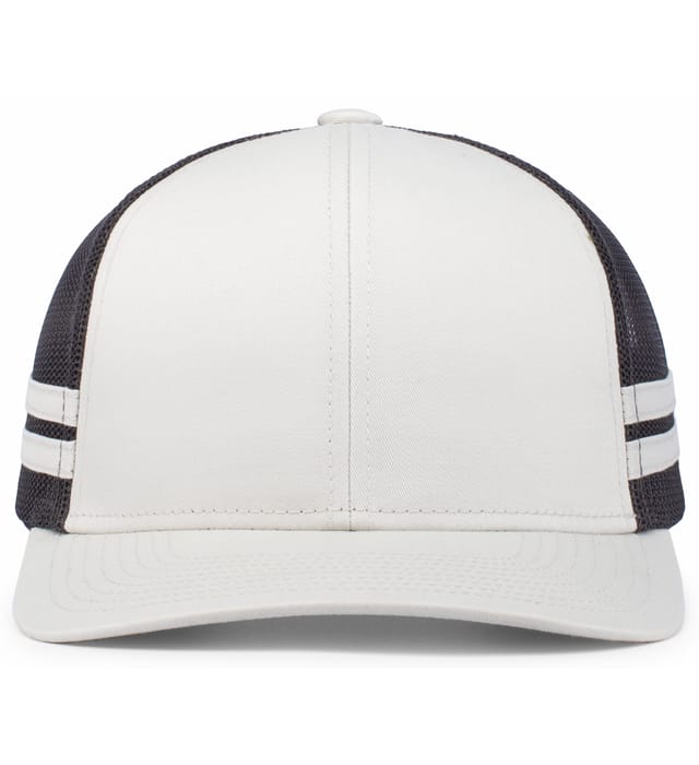 Low-Profile Stripe Trucker Cap - P115