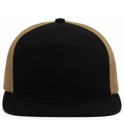 6-Panel Arch Trucker Snapback Cap - P787