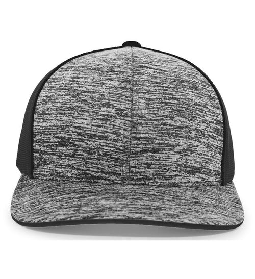 Aggressive Heather Trucker Snapback Cap - 106C