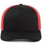 Perforated 5-Panel Trucker Snapback Cap - 105P