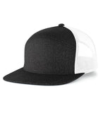Heather 6-Panel Arch Trucker Snapback Cap - P710