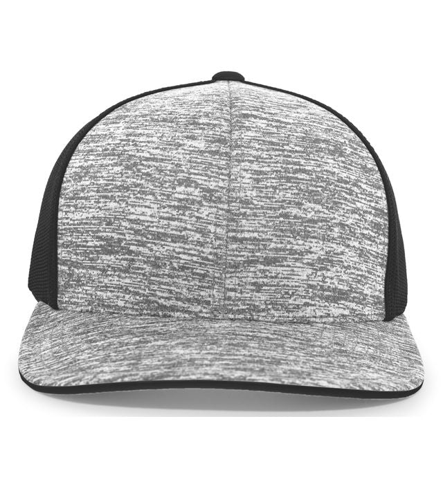Aggressive Heather Trucker Snapback Cap - 106C